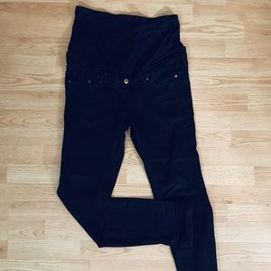 H&M Black Maternity Straight Leg Jeans